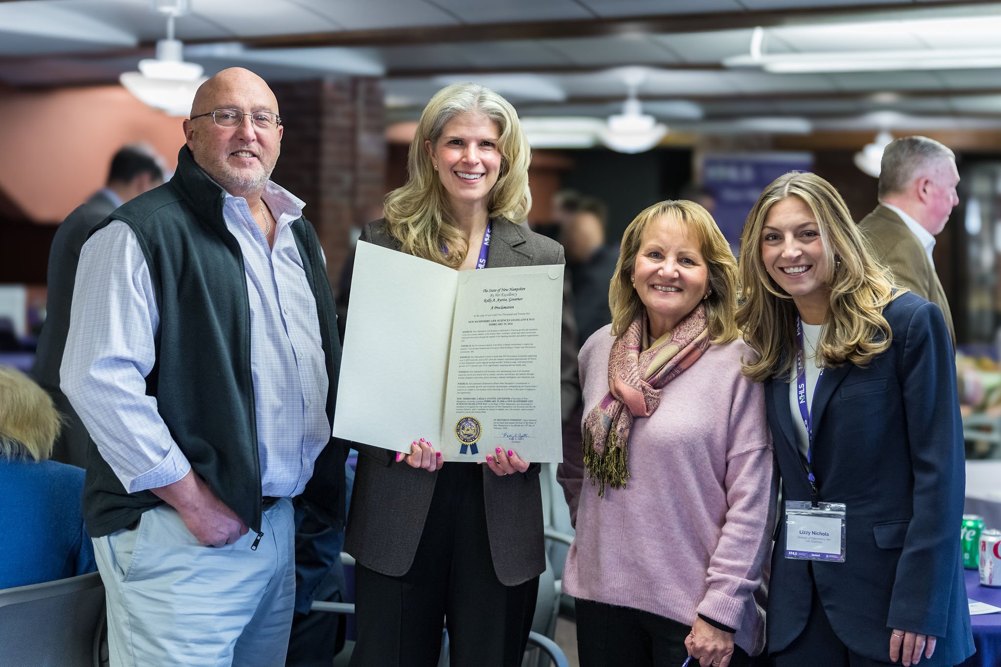 The NHLS team holding the proclamation during the 2nd annual Legislative Day